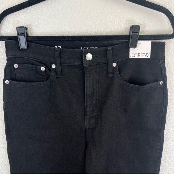 NWT J Crew ‘96 Slim Wide High-Rise Black Women’s Cropped Ankle Jeans 27 - Picture 6 of 14